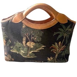 TOMMY BAHAMA TAPESTRY HANDBAG-VINTAGE